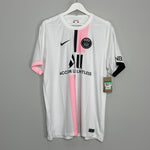 Shop 2021/22 PSG MBAPPE #7 *BNWT* AWAY SHIRT (XL) NIKE, classic football shirts, vintage football shirts & retro soccer jerseys at Cult Kits