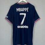 Shop 2021/22 PSG MBAPPE #7 HOME SHIRT (XL) JORDAN, classic football shirts, vintage football shirts & retro soccer jerseys at Cult Kits