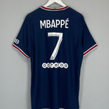 Shop 2021/22 PSG MBAPPE #7 HOME SHIRT (XL) JORDAN, classic football shirts, vintage football shirts & retro soccer jerseys at Cult Kits