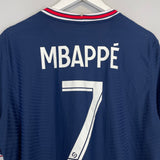Shop 2021/22 PSG MBAPPE #7 HOME SHIRT (XL) JORDAN, classic football shirts, vintage football shirts & retro soccer jerseys at Cult Kits
