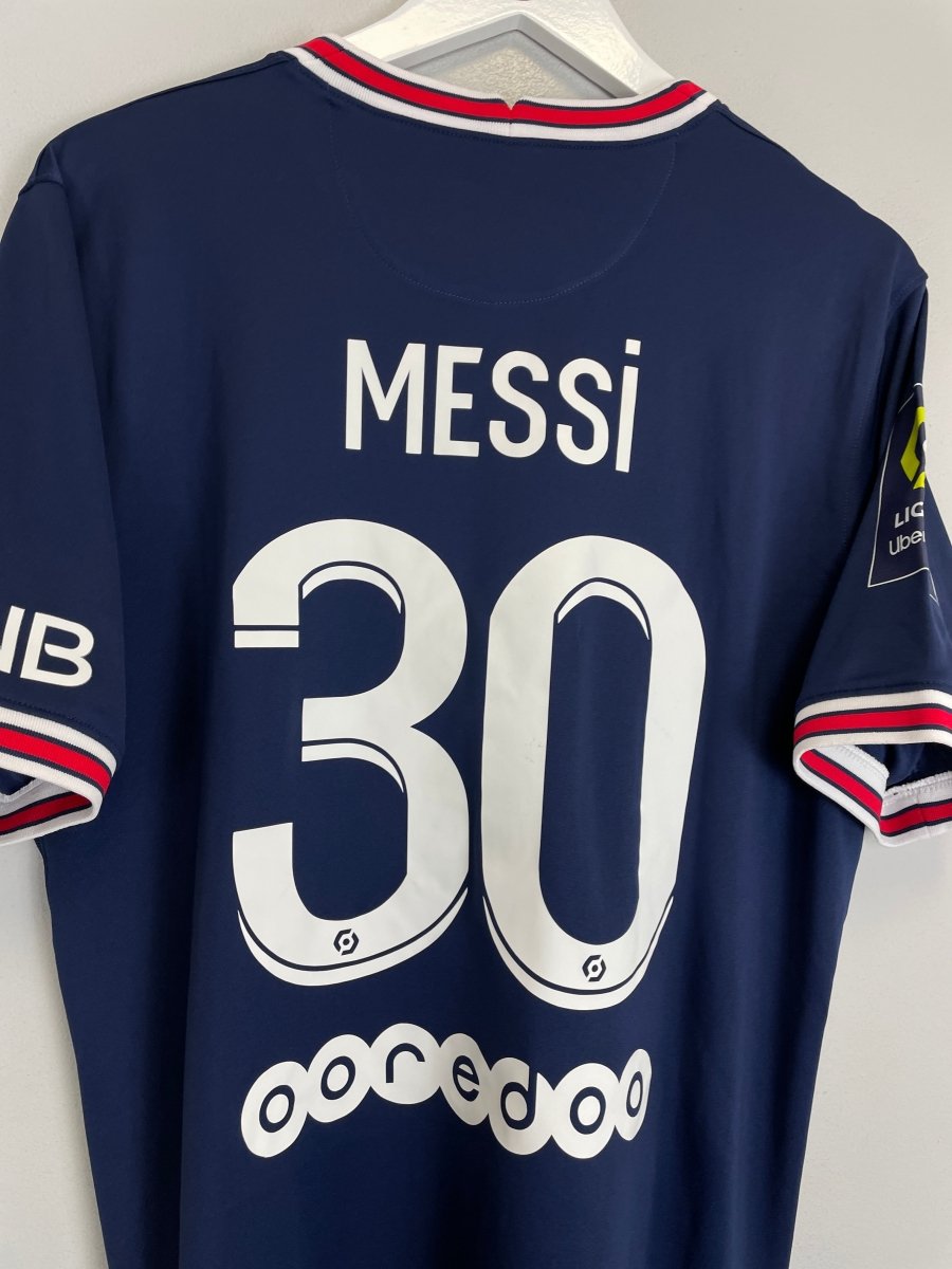 2021/22 PSG MESSI 30 HOME SHIRT (L) JORDAN - Cult Kits - Large - Buy Vintage Football Shirts, Authentic Retro Football Shirts For Sale, Classic Football Shirts & Soccer Jersey