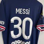 2021/22 PSG MESSI 30 HOME SHIRT (L) JORDAN - Cult Kits - Large - Buy Vintage Football Shirts, Authentic Retro Football Shirts For Sale, Classic Football Shirts & Soccer Jersey
