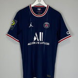 2021/22 PSG MESSI 30 HOME SHIRT (L) JORDAN - Cult Kits - Large - Buy Vintage Football Shirts, Authentic Retro Football Shirts For Sale, Classic Football Shirts & Soccer Jersey