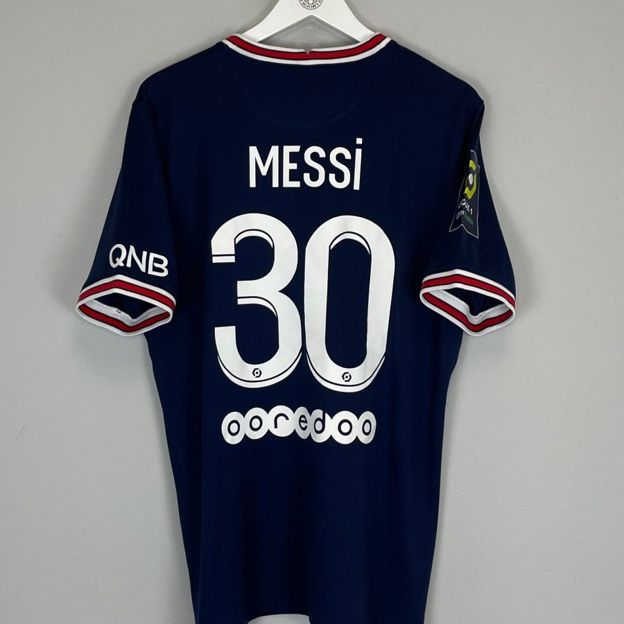2021/22 PSG MESSI 30 HOME SHIRT (L) JORDAN - Cult Kits - Large - Buy Vintage Football Shirts, Authentic Retro Football Shirts For Sale, Classic Football Shirts & Soccer Jersey