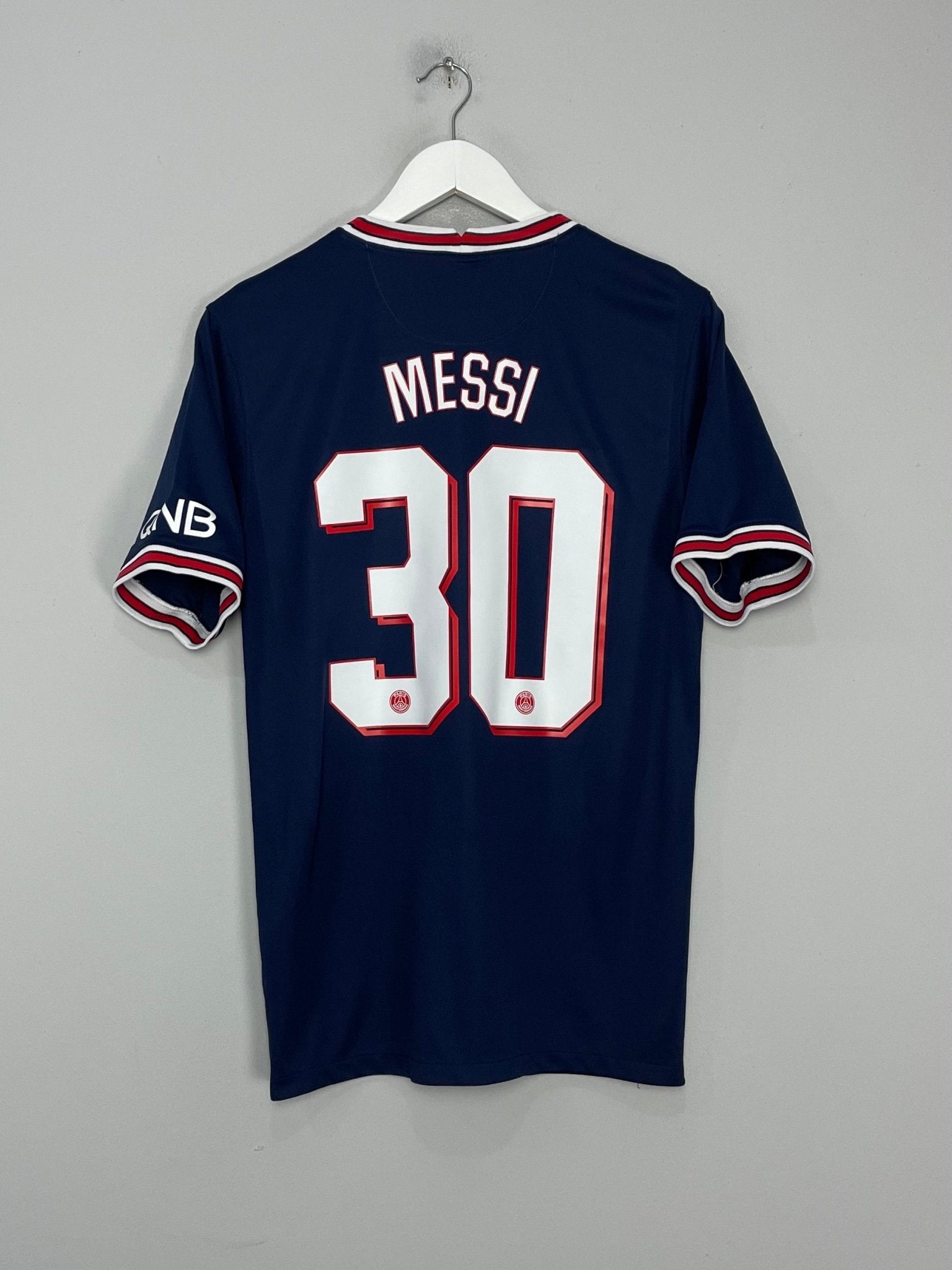 Shop 2021/22 PSG MESSI #30 HOME SHIRT (M) JORDAN, classic football shirts, vintage football shirts & retro soccer jerseys at Cult Kits