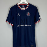 Shop 2021/22 PSG MESSI #30 HOME SHIRT (M) JORDAN, classic football shirts, vintage football shirts & retro soccer jerseys at Cult Kits