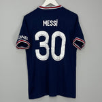 Shop 2021/22 PSG MESSI #30 HOME SHIRT (M) JORDAN, classic football shirts, vintage football shirts & retro soccer jerseys at Cult Kits