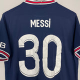 Shop 2021/22 PSG MESSI #30 HOME SHIRT (M) JORDAN, classic football shirts, vintage football shirts & retro soccer jerseys at Cult Kits