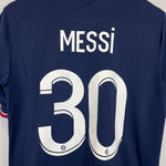 Shop 2021/22 PSG MESSI #30 HOME SHIRT (M) JORDAN, classic football shirts, vintage football shirts & retro soccer jerseys at Cult Kits