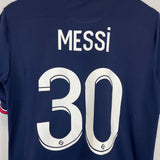 Shop 2021/22 PSG MESSI #30 HOME SHIRT (M) JORDAN, classic football shirts, vintage football shirts & retro soccer jerseys at Cult Kits