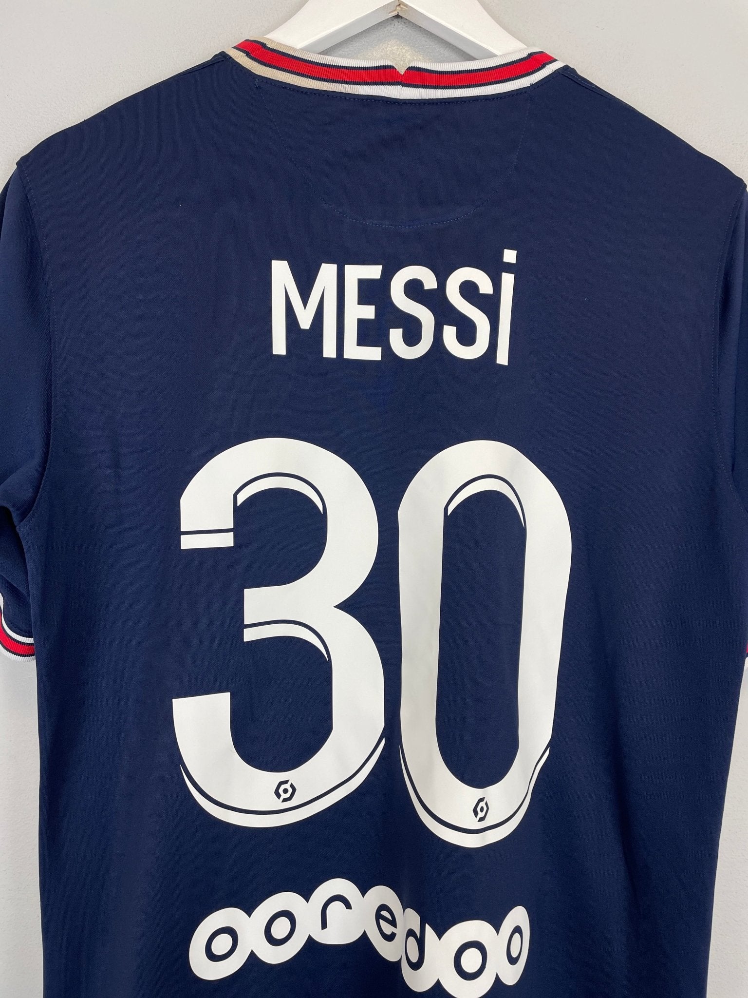 Shop 2021/22 PSG MESSI #30 HOME SHIRT (M) JORDAN, classic football shirts, vintage football shirts & retro soccer jerseys at Cult Kits