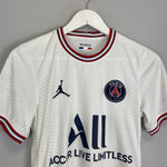 Shop 2021/22 PSG *PLAYER ISSUE* AWAY SHIRT (XS) JORDAN, classic football shirts, vintage football shirts & retro soccer jerseys at Cult Kits