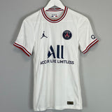 Shop 2021/22 PSG *PLAYER ISSUE* AWAY SHIRT (XS) JORDAN, classic football shirts, vintage football shirts & retro soccer jerseys at Cult Kits