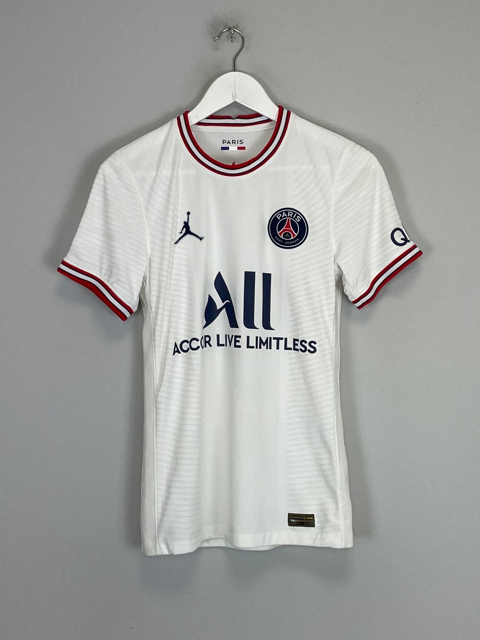 Shop 2021/22 PSG *PLAYER ISSUE* AWAY SHIRT (XS) JORDAN, classic football shirts, vintage football shirts & retro soccer jerseys at Cult Kits
