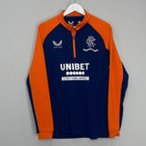 Shop 2021/22 RANGERS 1/4 ZIP TOP (M) CASTORE, classic football shirts, vintage football shirts & retro soccer jerseys at Cult Kits