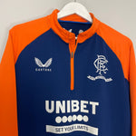 Shop 2021/22 RANGERS 1/4 ZIP TOP (M) CASTORE, classic football shirts, vintage football shirts & retro soccer jerseys at Cult Kits