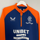 Shop 2021/22 RANGERS 1/4 ZIP TOP (M) CASTORE, classic football shirts, vintage football shirts & retro soccer jerseys at Cult Kits