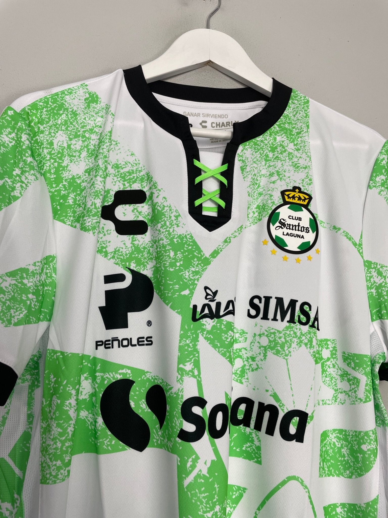 Shop 2021/22 SANTOS LAGUNA *BNWT* LUCHO LIBRA SPECIAL EDITION SHIRT (L) CHARLY, classic football shirts, vintage football shirts & retro soccer jerseys at Cult Kits