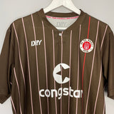 Shop 2021/22 ST PAULI HOME SHIRT (L) DI!Y, classic football shirts, vintage football shirts & retro soccer jerseys at Cult Kits
