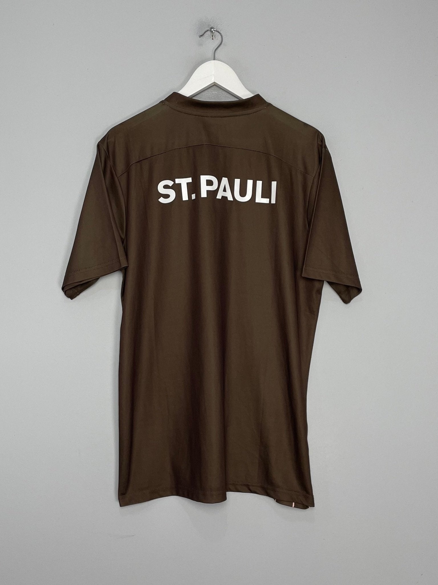 Shop 2021/22 ST PAULI HOME SHIRT (L) DI!Y, classic football shirts, vintage football shirts & retro soccer jerseys at Cult Kits