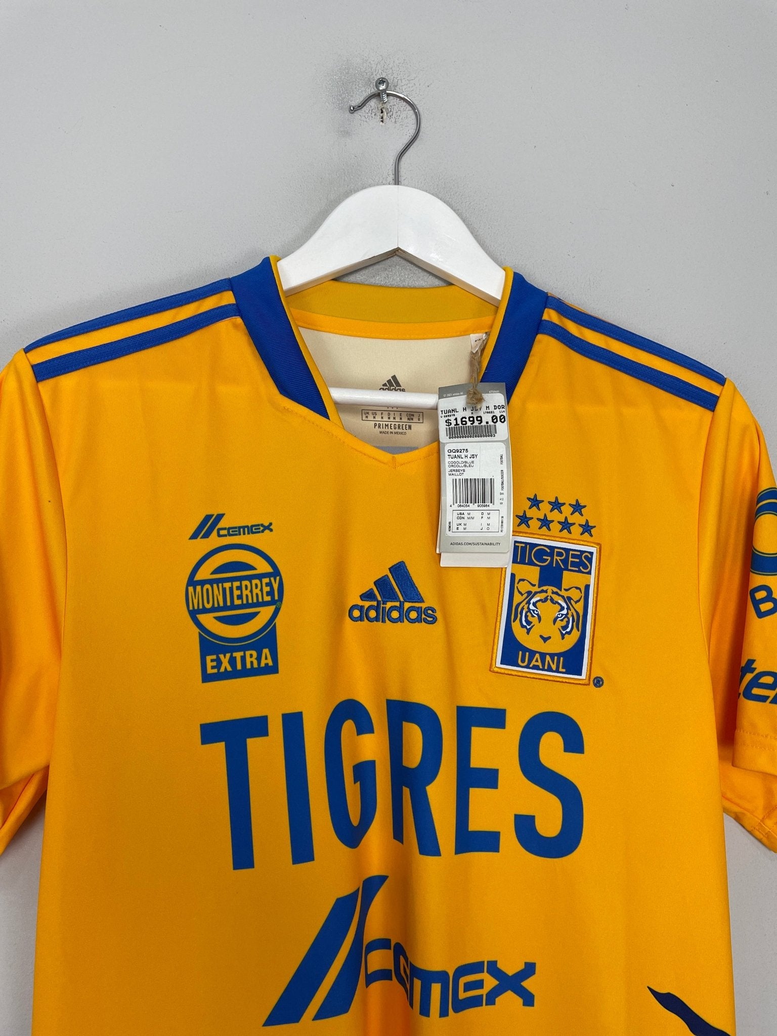 Shop 2021/22 TIGRES *BNWT* HOME SHIRT (M) ADIDAS, classic football shirts, vintage football shirts & retro soccer jerseys at Cult Kits