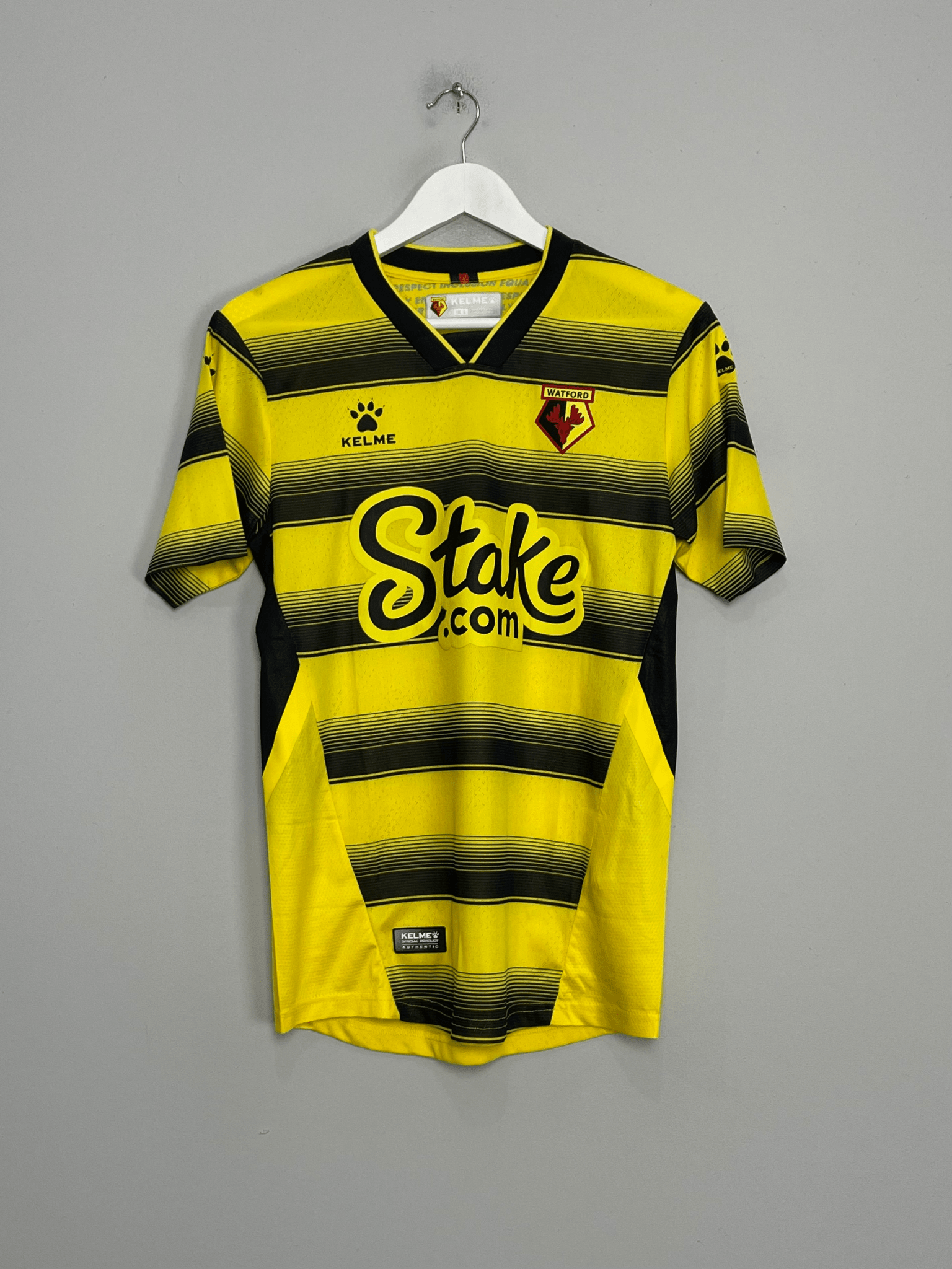 Shop 2021/22 WATFORD HOME SHIRT (S) KELME, classic football shirts, vintage football shirts & retro soccer jerseys at Cult Kits