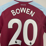 Shop 2021/22 WEST HAM BOWEN #20 HOME SHIRT (S) UMBRO, classic football shirts, vintage football shirts & retro soccer jerseys at Cult Kits