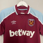Shop 2021/22 WEST HAM BOWEN #20 HOME SHIRT (S) UMBRO, classic football shirts, vintage football shirts & retro soccer jerseys at Cult Kits