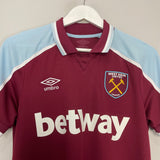 Shop 2021/22 WEST HAM BOWEN #20 HOME SHIRT (S) UMBRO, classic football shirts, vintage football shirts & retro soccer jerseys at Cult Kits
