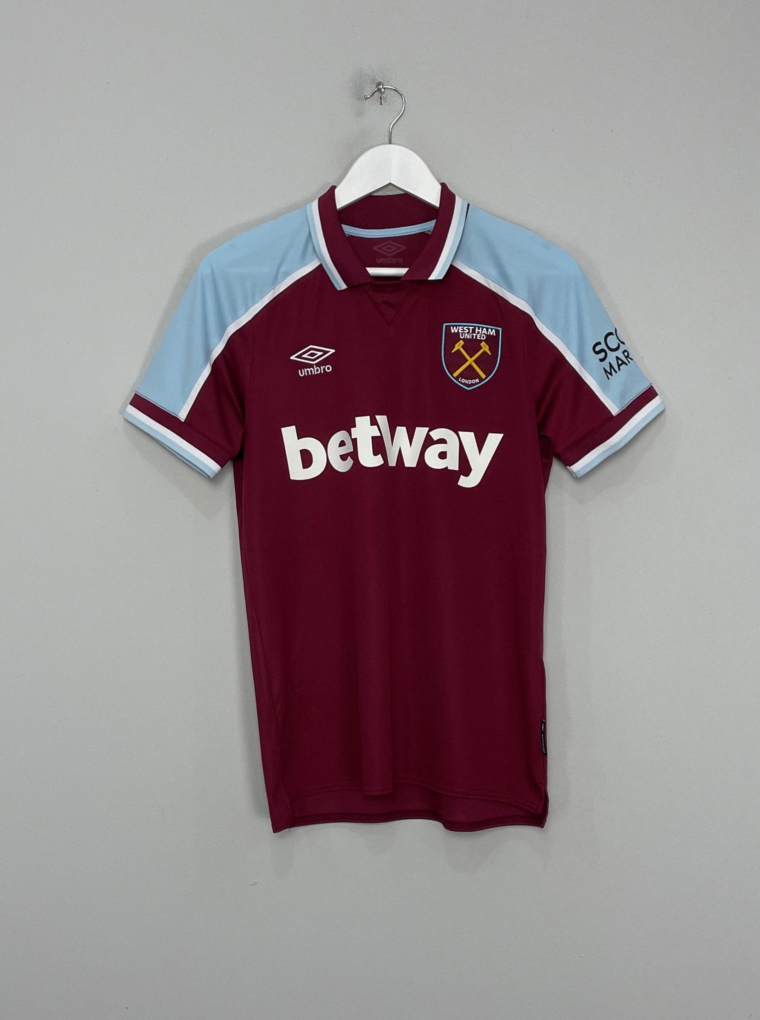 Shop 2021/22 WEST HAM BOWEN #20 HOME SHIRT (S) UMBRO, classic football shirts, vintage football shirts & retro soccer jerseys at Cult Kits