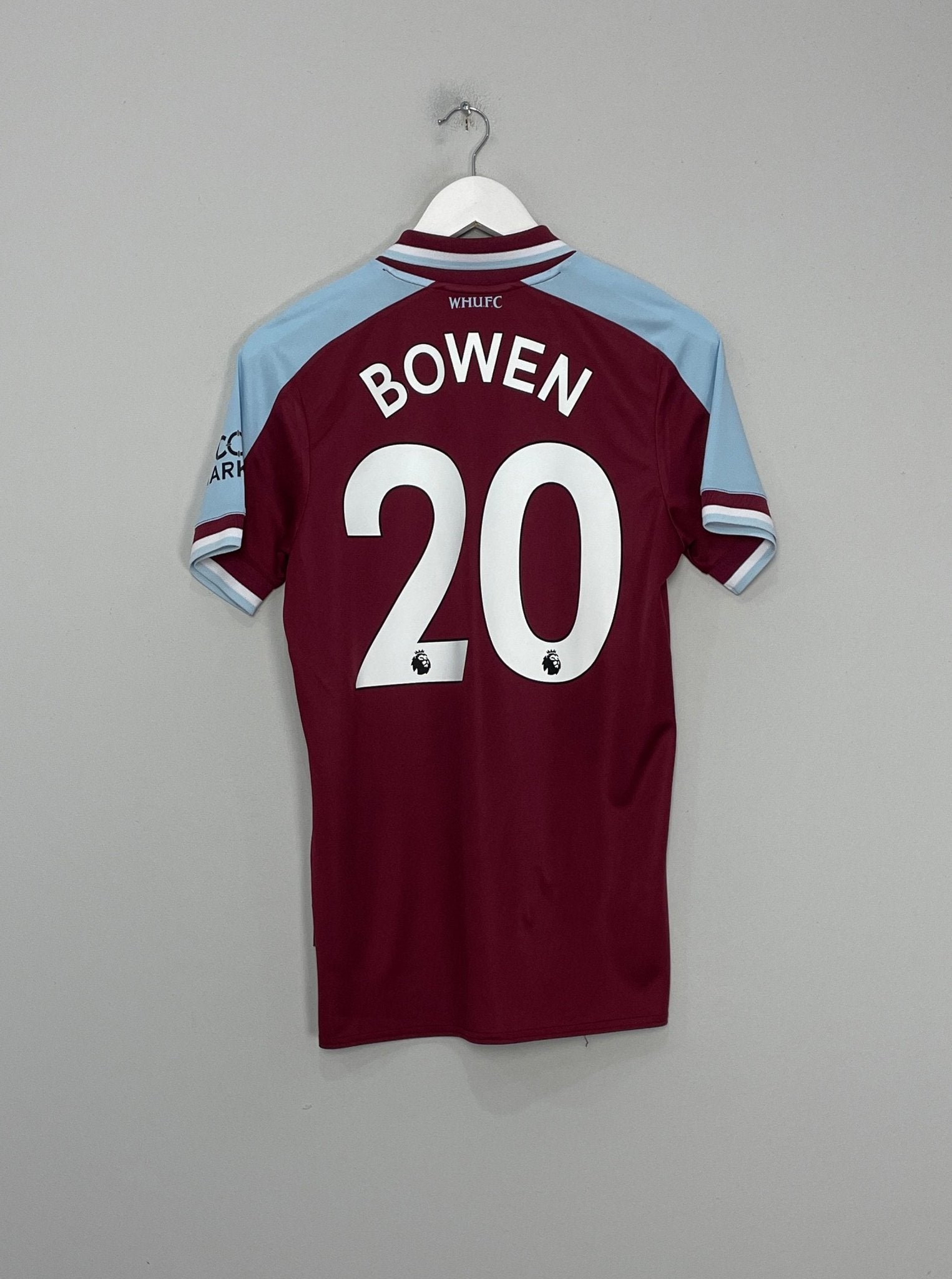 Shop 2021/22 WEST HAM BOWEN #20 HOME SHIRT (S) UMBRO, classic football shirts, vintage football shirts & retro soccer jerseys at Cult Kits