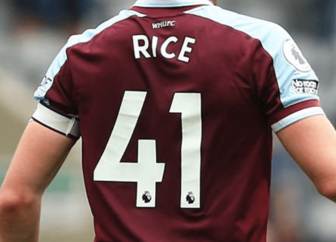 2021/22 WEST HAM RICE 41 *MATCH WORN* HOME SHIRT (M) UMBRO - Cult Kits - Medium - Buy Vintage Football Shirts, Authentic Retro Football Shirts For Sale, Classic Football Shirts & Soccer Jersey