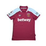 Buy 2021/22 West Ham Rice 41 *Match Worn* Home Shirt (M) Umbro ~ Free worldwide shipping ~ Authentic Vintage Football Shirts from Cult Kits