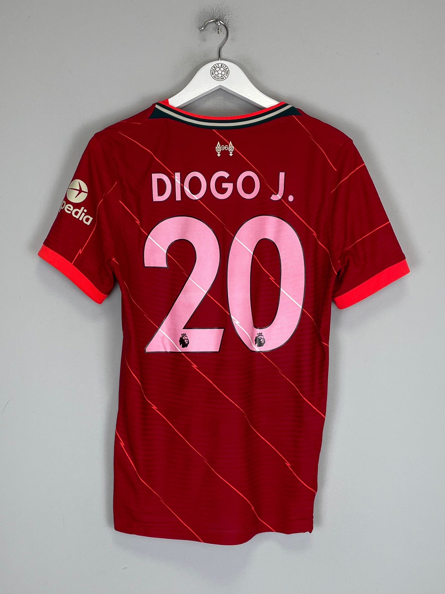 Shop 2021/22 LIVERPOOL DIOGO J #20 AUTHENTIC HOME SHIRT (M) NIKE, classic football shirts, vintage football shirts & retro soccer jerseys at Cult Kits