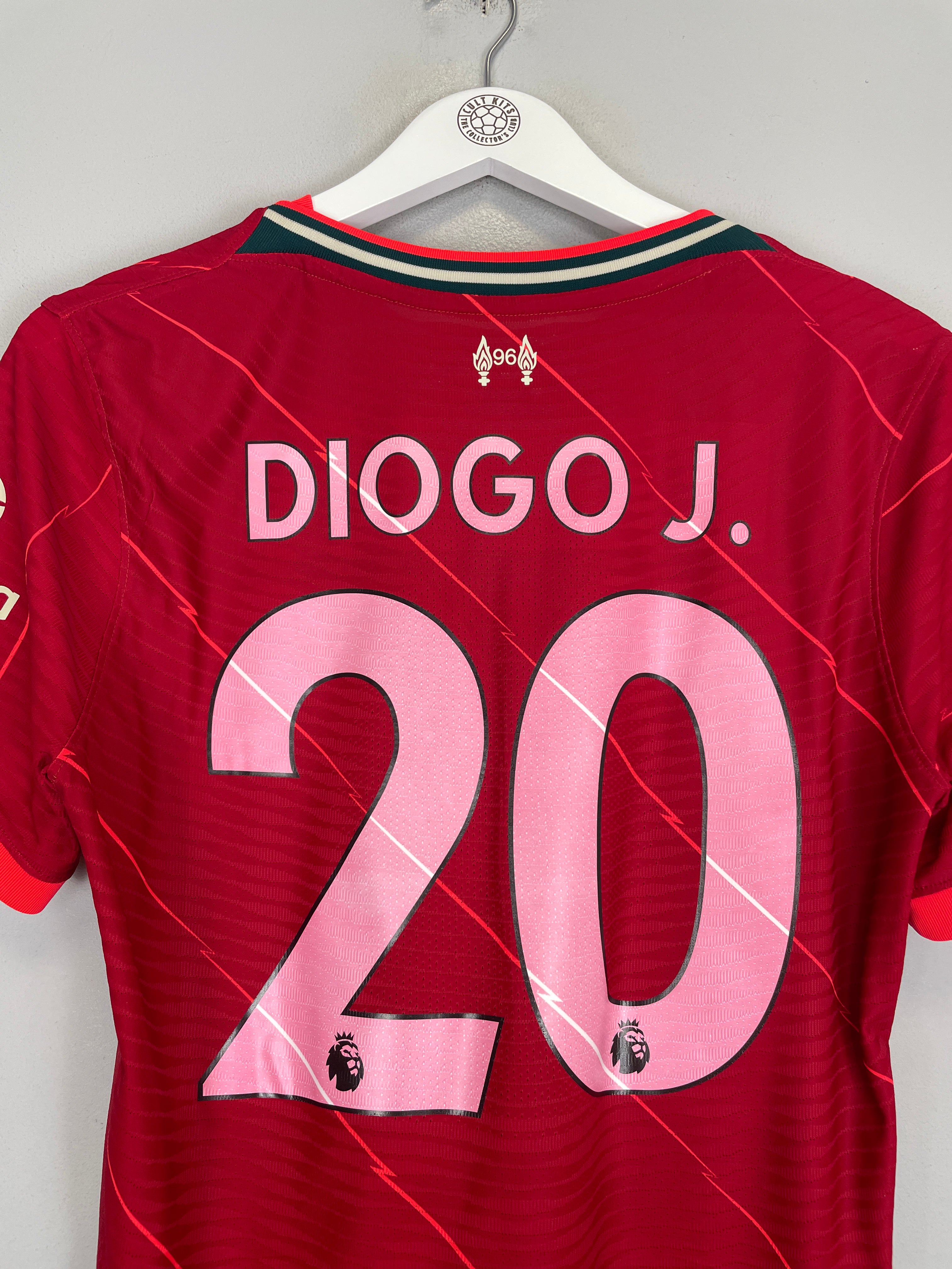 Shop 2021/22 LIVERPOOL DIOGO J #20 AUTHENTIC HOME SHIRT (M) NIKE, classic football shirts, vintage football shirts & retro soccer jerseys at Cult Kits