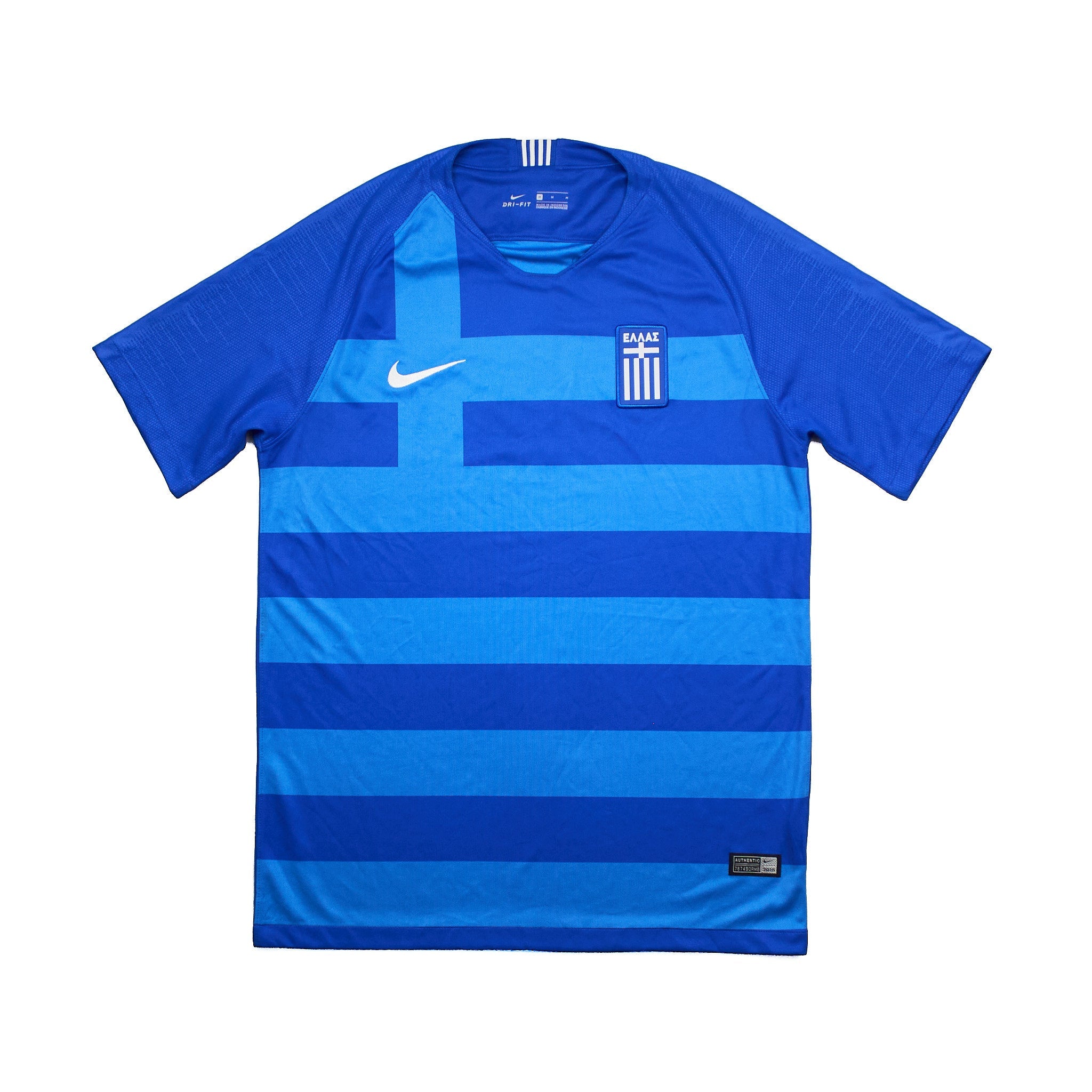 Buy 2022 Greece Home Shirt (M) Nike ~ Free worldwide shipping ~ Authentic Vintage Football Shirts from Cult Kits