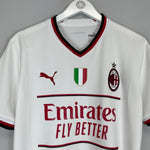 2022/23 AC MILAN AWAY SHIRT (M) PUMA - Cult Kits - Medium - Buy Vintage Football Shirts, Authentic Retro Football Shirts For Sale, Classic Football Shirts & Soccer Jersey