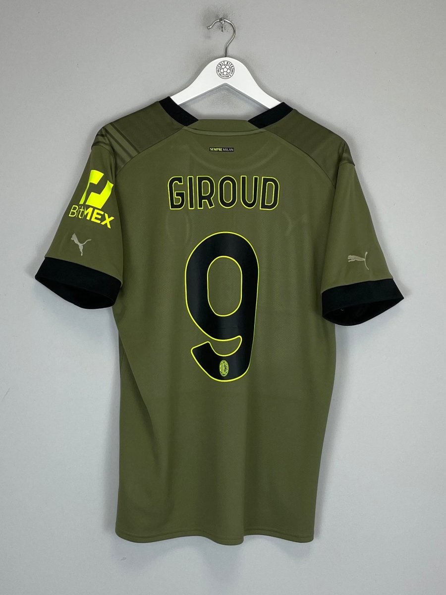 2022/23 AC MILAN GIROUD 9 THIRD SHIRT (L) PUMA - Cult Kits - Large - Buy Vintage Football Shirts, Authentic Retro Football Shirts For Sale, Classic Football Shirts & Soccer Jersey