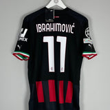 2022/23 AC Milan Ibrahimovic 11 *BNWT* C/L Home Shirt (Multiple) Puma - Cult Kits - Small - Buy Vintage Football Shirts, Authentic Retro Football Shirts For Sale, Classic Football Shirts & Soccer Jersey