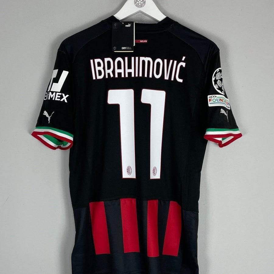 2022/23 AC Milan Ibrahimovic 11 *BNWT* C/L Home Shirt (Multiple) Puma - Cult Kits - Small - Buy Vintage Football Shirts, Authentic Retro Football Shirts For Sale, Classic Football Shirts & Soccer Jersey