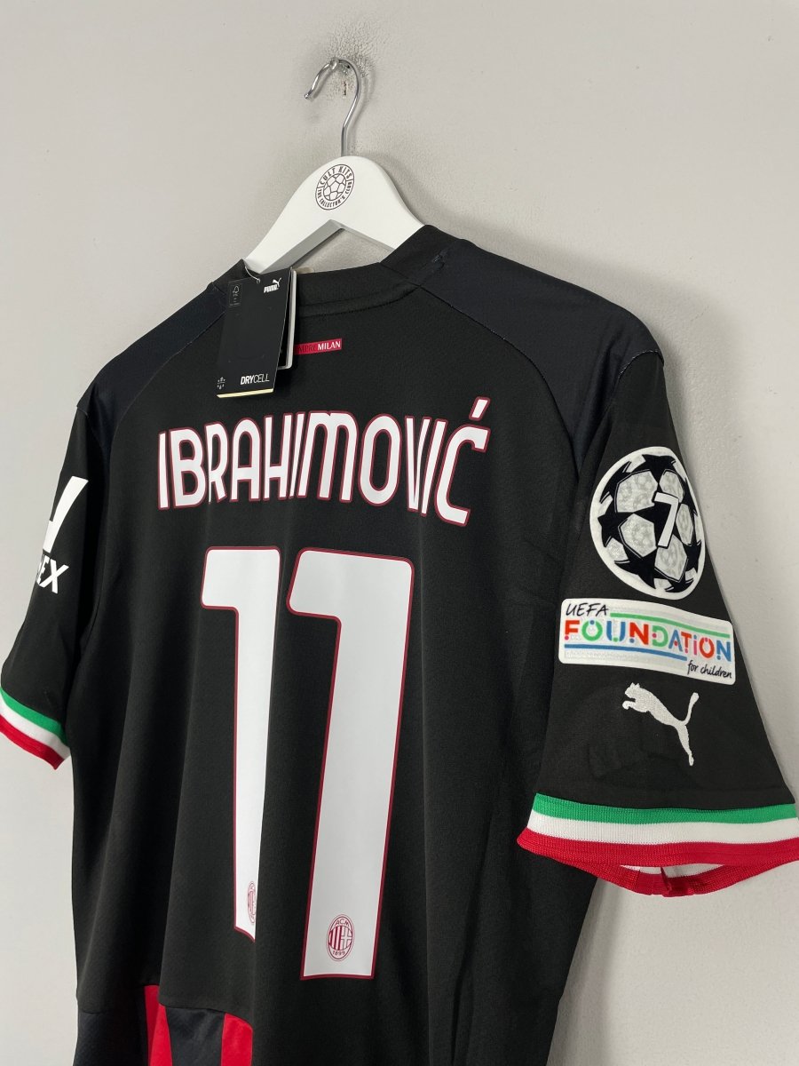 2022/23 AC Milan Ibrahimovic 11 *BNWT* C/L Home Shirt (Multiple) Puma - Cult Kits - Small - Buy Vintage Football Shirts, Authentic Retro Football Shirts For Sale, Classic Football Shirts & Soccer Jersey