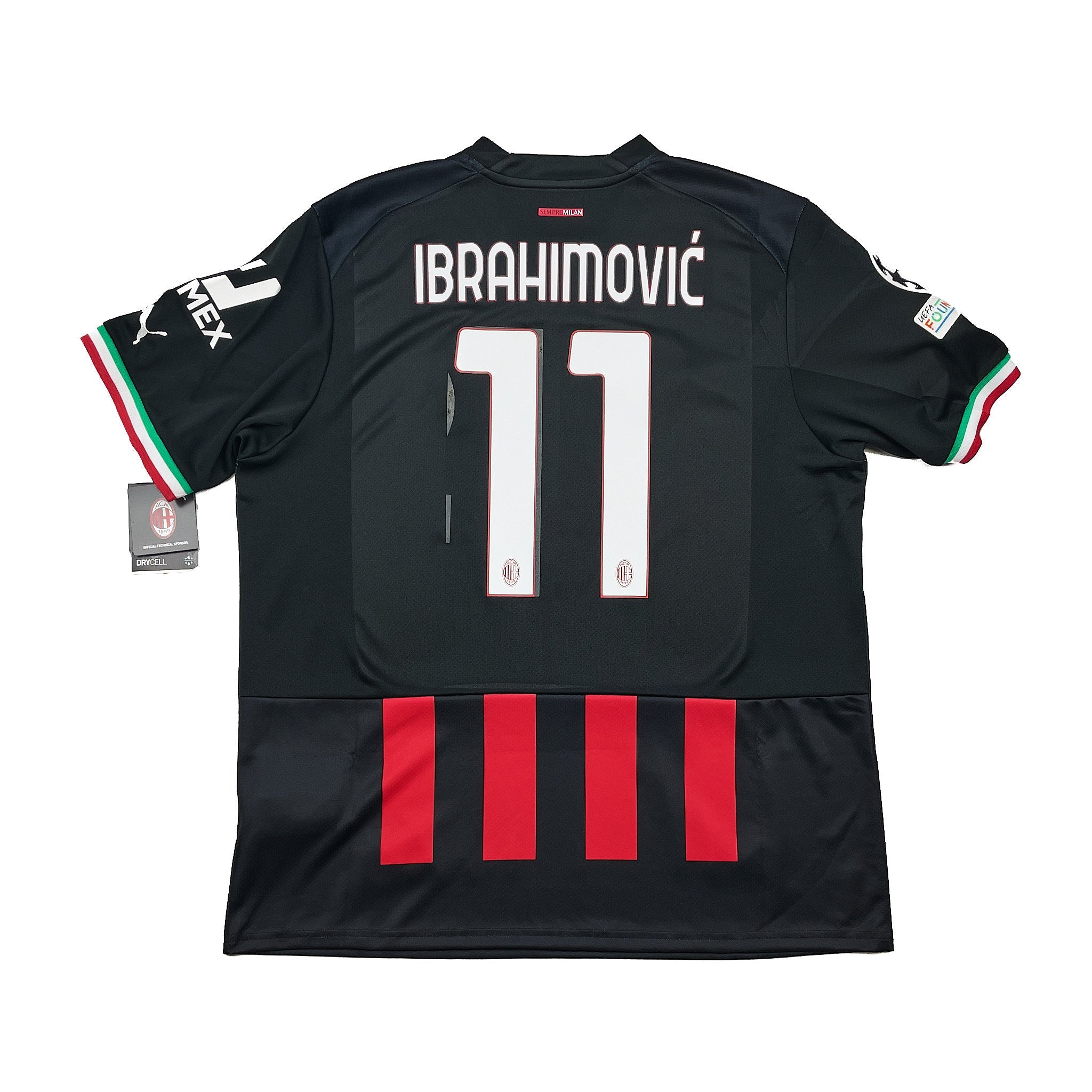 Buy 2022/23 AC Milan Ibrahimovic 11 *BNWT* C/L Home Shirt (XL) Puma ~ Free worldwide shipping available ~ Authentic Vintage Football Shirts from Cult Kits