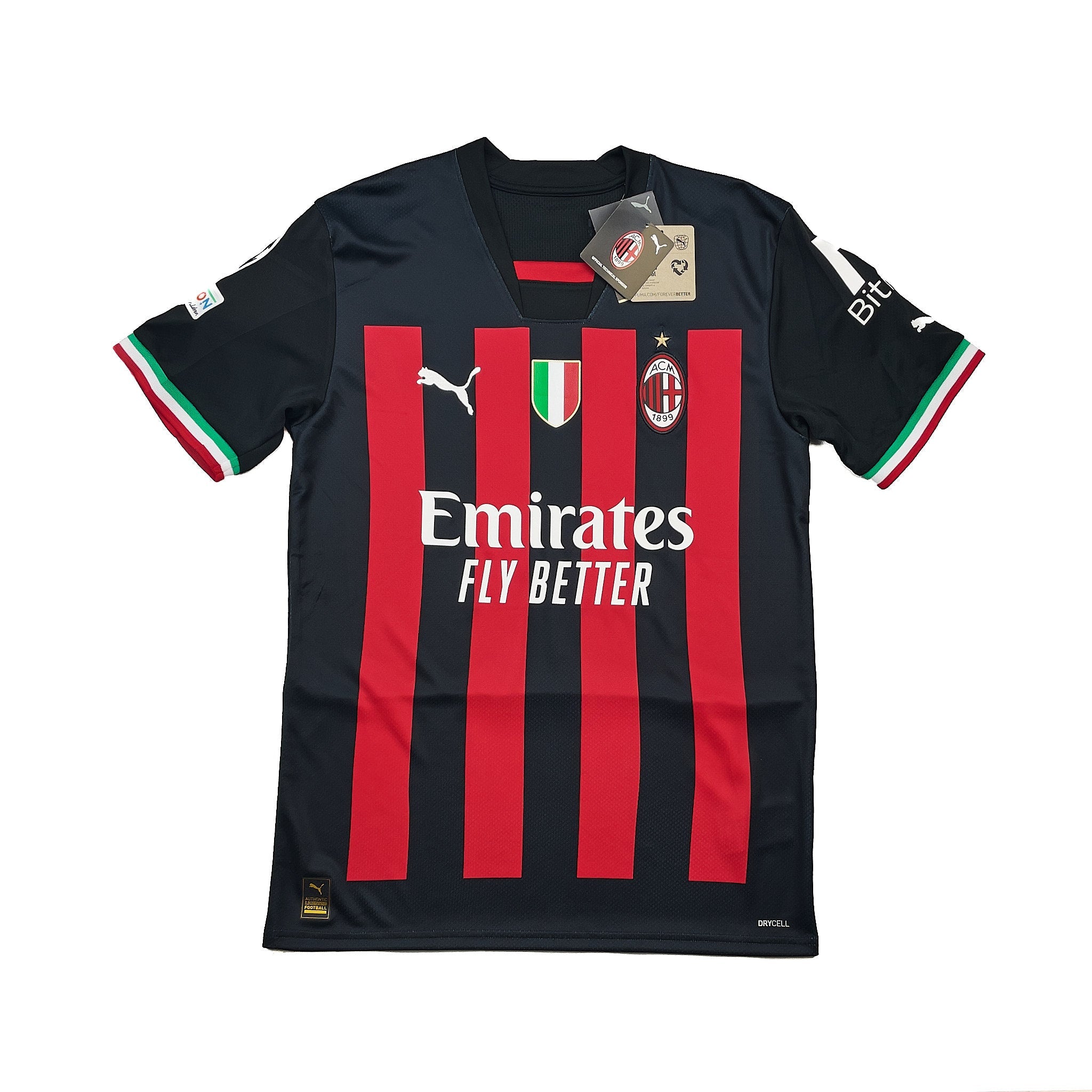 Buy 2022/23 AC Milan Leao 17 *BNWT* C/L Home Shirt (Multiple) Puma ~ Free worldwide shipping ~ Authentic Vintage Football Shirts from Cult Kits