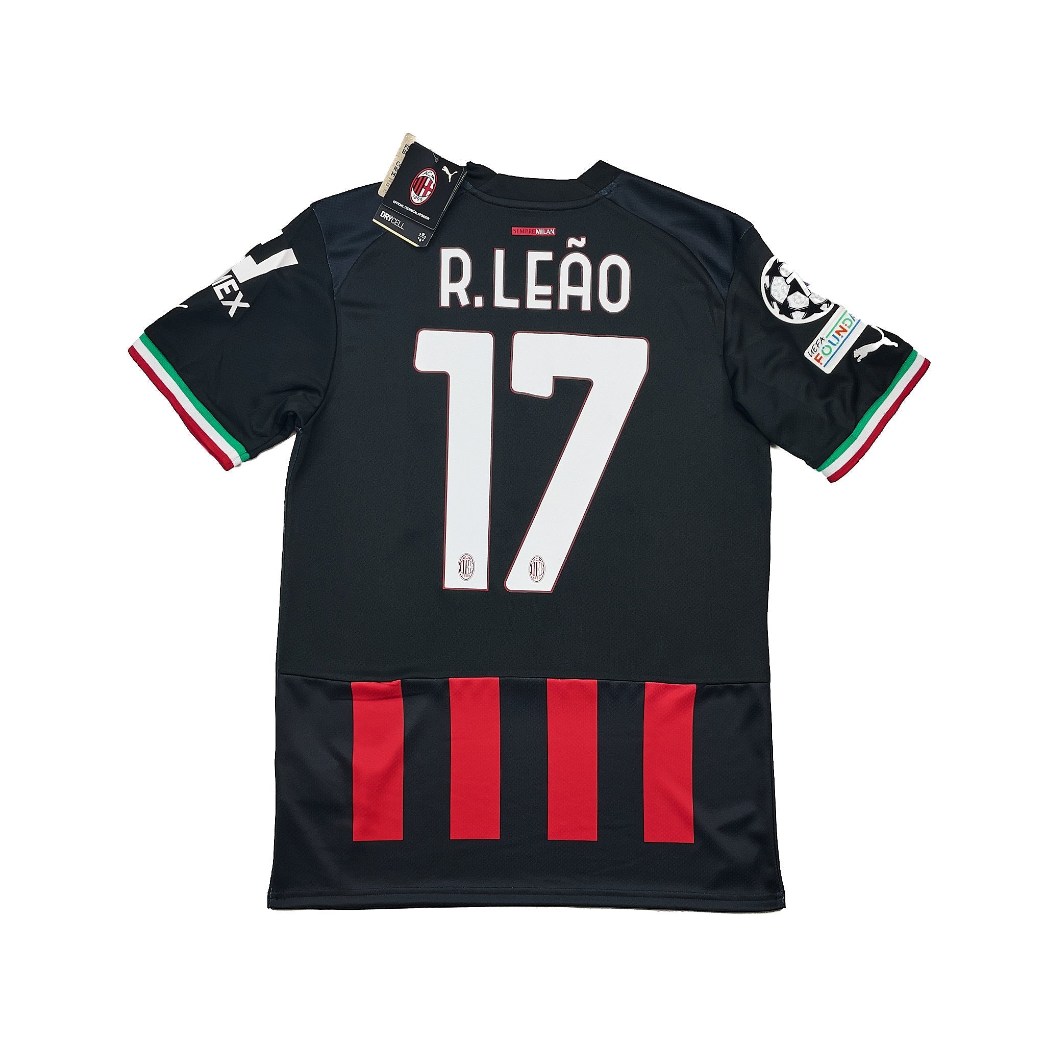 Buy 2022/23 AC Milan Leao 17 *BNWT* C/L Home Shirt (Multiple) Puma ~ Free worldwide shipping ~ Authentic Vintage Football Shirts from Cult Kits