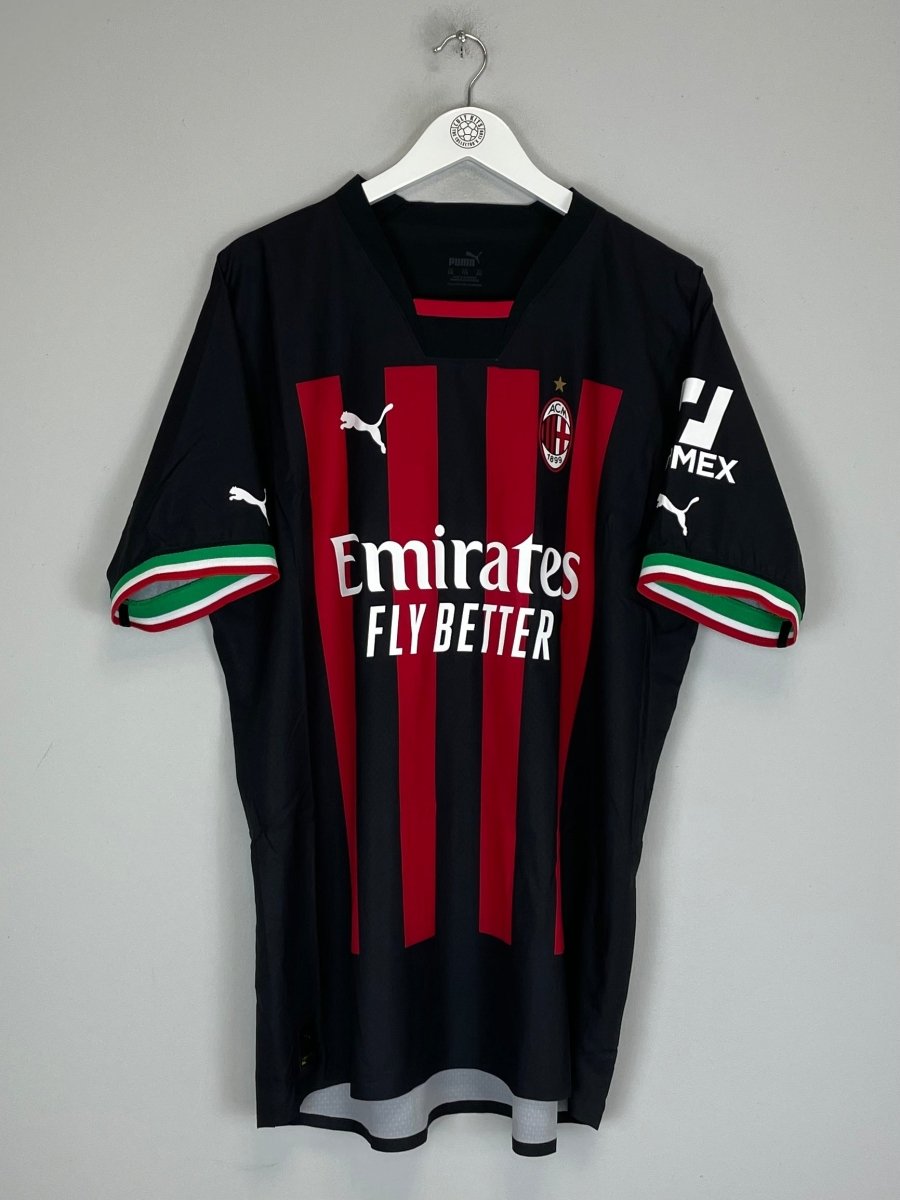 2022/23 AC MILAN R.LEAO 17 *AUTHENTIC* HOME SHIRT (XXL) PUMA - Cult Kits - XXL - Buy Vintage Football Shirts, Authentic Retro Football Shirts For Sale, Classic Football Shirts & Soccer Jersey