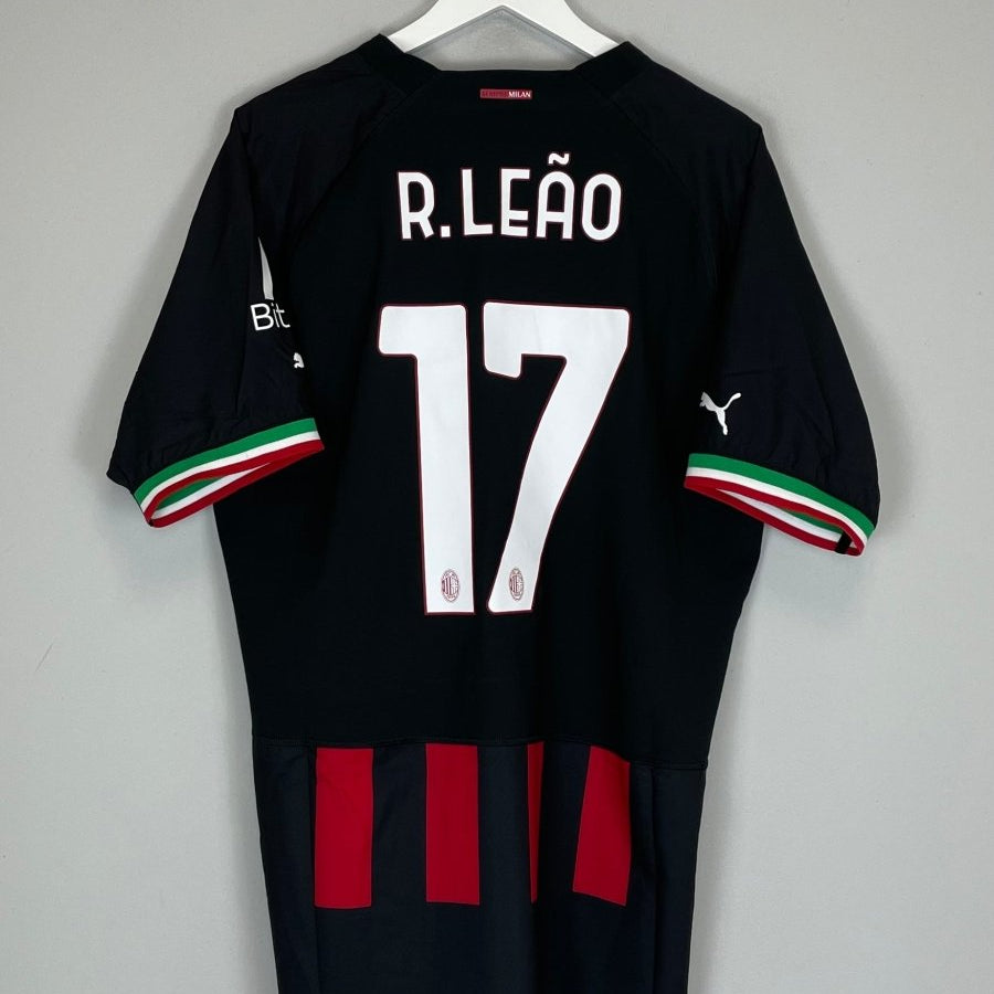 2022/23 AC MILAN R.LEAO 17 *AUTHENTIC* HOME SHIRT (XXL) PUMA - Cult Kits - XXL - Buy Vintage Football Shirts, Authentic Retro Football Shirts For Sale, Classic Football Shirts & Soccer Jersey