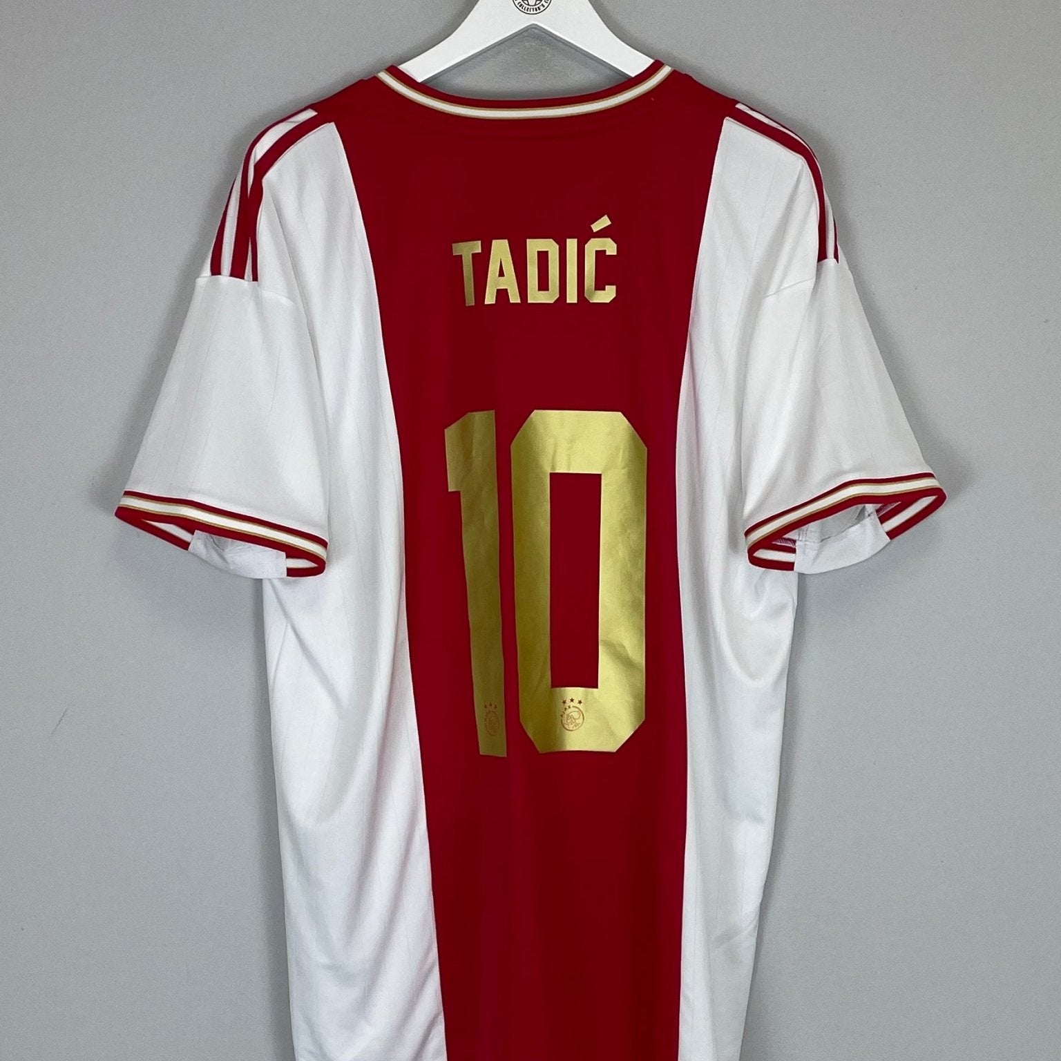 Shop 2022/23 AJAX TADIC #10 HOME SHIRT (XL) ADIDAS, classic football shirts, vintage football shirts & retro soccer jerseys at Cult Kits