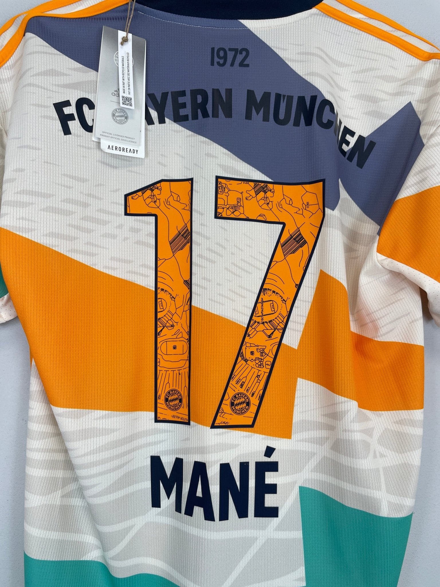 Shop 2022/23 BAYERN MUNICH MANE #17 *BNWT* FOURTH SHIRT (M) ADIDAS, classic football shirts, vintage football shirts & retro soccer jerseys at Cult Kits