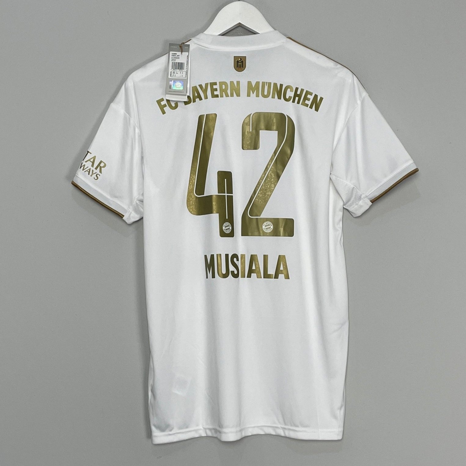 Shop 2022/23 BAYERN MUNICH MUSIALA #42 *BNWT* AWAY SHIRT (M) ADIDAS, classic football shirts, vintage football shirts & retro soccer jerseys at Cult Kits