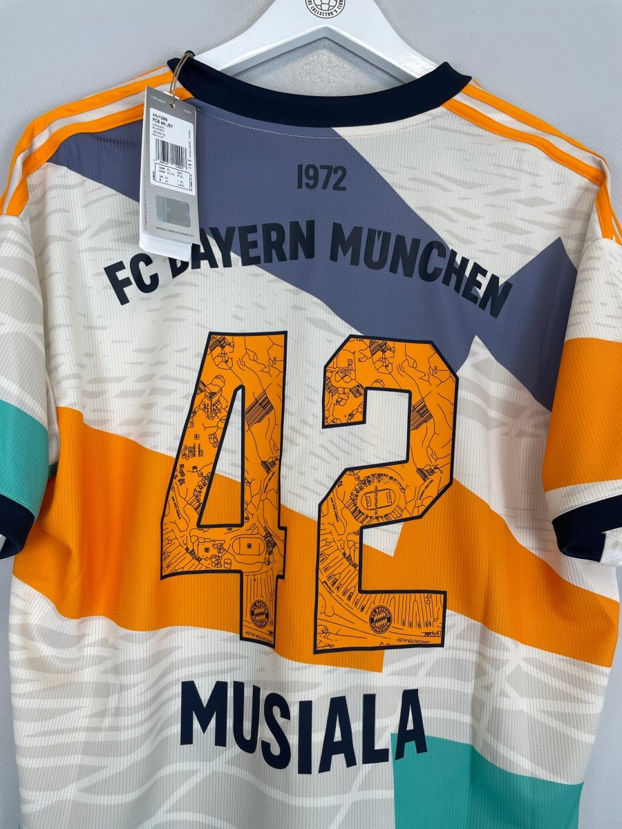 2022/23 BAYERN MUNICH MUSIALA 42 *BNWT* FOURTH SHIRT (XL) ADIDAS - Cult Kits - XL - Buy Vintage Football Shirts, Authentic Retro Football Shirts For Sale, Classic Football Shirts & Soccer Jersey